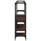 vidaXL Mueble de TV madera de ingeniería marrón roble 206,5x28,5x95 cm