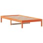 vidaXL Sofá cama de madera maciza de pino marrón cera 90x190 cm vidaXL Sofá cama de madera maciza de pino marrón cera 90x190 cm