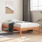 vidaXL Sofá cama de madera maciza de pino marrón cera 90x190 cm vidaXL Sofá cama de madera maciza de pino marrón cera 90x190 cm