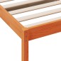vidaXL Sofá cama de madera maciza de pino marrón cera 90x190 cm vidaXL Sofá cama de madera maciza de pino marrón cera 90x190 cm