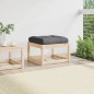 vidaXL Taburete de jardín con cojín madera maciza de pino vidaXL Taburete de jardín con cojín madera maciza de pino