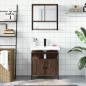 vidaXL Set de muebles baño 2 pzas madera contrachapada marrón roble vidaXL Set de muebles baño 2 pzas madera contrachapada marrón roble