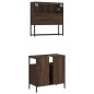 vidaXL Set de muebles baño 2 pzas madera contrachapada marrón roble vidaXL Set de muebles baño 2 pzas madera contrachapada marrón roble