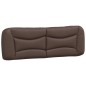 vidaXL Estructura de cama cabecero cuero sintético marrón 160x200 cm