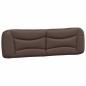 vidaXL Estructura de cama cabecero cuero sintético marrón 180x200 cm