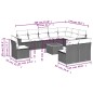 vidaXL Set de sofás de jardín 11 pzas y cojines ratán sintético negro vidaXL Set de sofás de jardín 11 pzas y cojines ratán sintético negro
