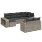 vidaXL Set de sofás de jardín 10 pzas con cojines ratán sintético gris vidaXL Set de sofás de jardín 10 pzas con cojines ratán sintético gris