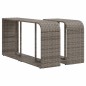 vidaXL Set de sofás de jardín 10 pzas con cojines ratán sintético gris vidaXL Set de sofás de jardín 10 pzas con cojines ratán sintético gris
