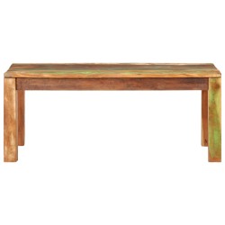 vidaXL Mesa de centro madera maciza reciclada 100x55x40 cm