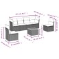 vidaXL Set de comedor de jardín 7 pzas y cojines ratán sintético negro vidaXL Set de comedor de jardín 7 pzas y cojines ratán sintético negro