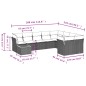 vidaXL Set de sofás de jardín 10 pzas con cojines ratán sintético gris vidaXL Set de sofás de jardín 10 pzas con cojines ratán sintético gris