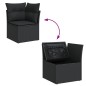 vidaXL Set de sofás de jardín 11 pzas y cojines ratán sintético negro vidaXL Set de sofás de jardín 11 pzas y cojines ratán sintético negro