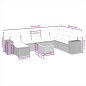vidaXL Set de muebles de jardín 9 pzas y cojines ratán sintético gris vidaXL Set de muebles de jardín 9 pzas y cojines ratán sintético gris