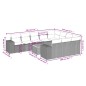 vidaXL Set de sofás de jardín 11 pzas y cojines ratán sintético gris vidaXL Set de sofás de jardín 11 pzas y cojines ratán sintético gris