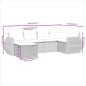 vidaXL Set de sofás de jardín 6 piezas y cojines ratán sintético negro vidaXL Set de sofás de jardín 6 piezas y cojines ratán sintético negro