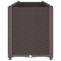 vidaXL Jardinera PP marrón 160x40x53 cm