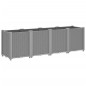 vidaXL Jardinera PP gris claro 160x40x53 cm vidaXL Jardinera PP gris claro 160x40x53 cm