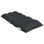 vidaXL Cojines para silla con respaldo bajo 6 uds tela Oxford negro