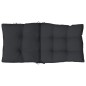 vidaXL Cojines para silla con respaldo bajo 6 uds tela Oxford negro