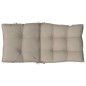 vidaXL Cojines para silla respaldo bajo 4 uds tela Oxford gris taupe vidaXL Cojines para silla respaldo bajo 4 uds tela Oxford gris taupe