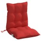 vidaXL Cojines para silla con respaldo bajo 2 uds tela Oxford rojo vidaXL Cojines para silla con respaldo bajo 2 uds tela Oxford rojo