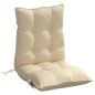 vidaXL Cojines para silla con respaldo bajo 2 uds tela Oxford beige vidaXL Cojines para silla con respaldo bajo 2 uds tela Oxford beige