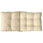 vidaXL Cojines para silla con respaldo bajo 2 uds tela Oxford beige vidaXL Cojines para silla con respaldo bajo 2 uds tela Oxford beige