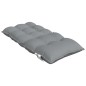 vidaXL Cojines para silla con respaldo bajo 4 uds tela Oxford gris vidaXL Cojines para silla con respaldo bajo 4 uds tela Oxford gris