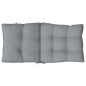 vidaXL Cojines para silla con respaldo bajo 4 uds tela Oxford gris vidaXL Cojines para silla con respaldo bajo 4 uds tela Oxford gris