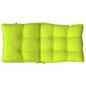 vidaXL Cojines para silla respaldo bajo 4 uds tela Oxford verde brillo