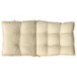 vidaXL Cojines para silla con respaldo bajo 6 uds tela Oxford beige vidaXL Cojines para silla con respaldo bajo 6 uds tela Oxford beige