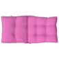 vidaXL Cojines para silla con respaldo bajo 4 uds tela Oxford rosa vidaXL Cojines para silla con respaldo bajo 4 uds tela Oxford rosa
