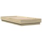 vidaXL Estructura de cama con luces LED roble Sonoma 100x200 cm vidaXL Estructura de cama con luces LED roble Sonoma 100x200 cm