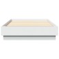 vidaXL Estructura de cama con luces LED blanco 75x190 cm