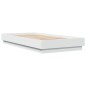 vidaXL Estructura de cama con luces LED blanco 75x190 cm
