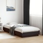 vidaXL Estructura de cama con luces LED negro 90x200 cm