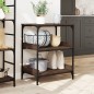 vidaXL Carrito de cocina madera ingeniería marrón roble 60x41x80,5 cm vidaXL Carrito de cocina madera ingeniería marrón roble 60x41x80,5 cm