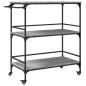 vidaXL Carrito de cocina madera ingeniería gris Sonoma 100,5x50x105 cm