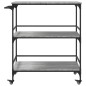 vidaXL Carrito de cocina madera ingeniería gris Sonoma 100,5x50x105 cm