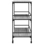 vidaXL Carrito de cocina madera ingeniería gris Sonoma 100,5x50x105 cm