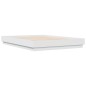 vidaXL Estructura de cama con luces LED blanco 160x200 cm