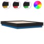 vidaXL Estructura de cama con luces LED negro 140x190 cm vidaXL Estructura de cama con luces LED negro 140x190 cm