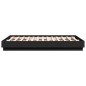 vidaXL Estructura de cama con luces LED negro 140x190 cm vidaXL Estructura de cama con luces LED negro 140x190 cm