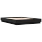 vidaXL Estructura de cama con luces LED negro 140x190 cm vidaXL Estructura de cama con luces LED negro 140x190 cm