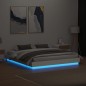 vidaXL Estructura de cama con luces LED blanco 180x200 cm vidaXL Estructura de cama con luces LED blanco 180x200 cm