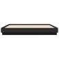 vidaXL Estructura de cama con luces LED negro 200x200 cm vidaXL Estructura de cama con luces LED negro 200x200 cm