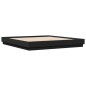 vidaXL Estructura de cama con luces LED negro 200x200 cm vidaXL Estructura de cama con luces LED negro 200x200 cm