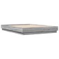 vidaXL Estructura de cama con luces LED gris Sonoma 140x200 cm