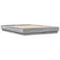 vidaXL Estructura de cama con luces LED gris Sonoma 140x200 cm