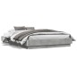 vidaXL Estructura de cama con luces LED gris hormigón 135x190 cm vidaXL Estructura de cama con luces LED gris hormigón 135x190 cm